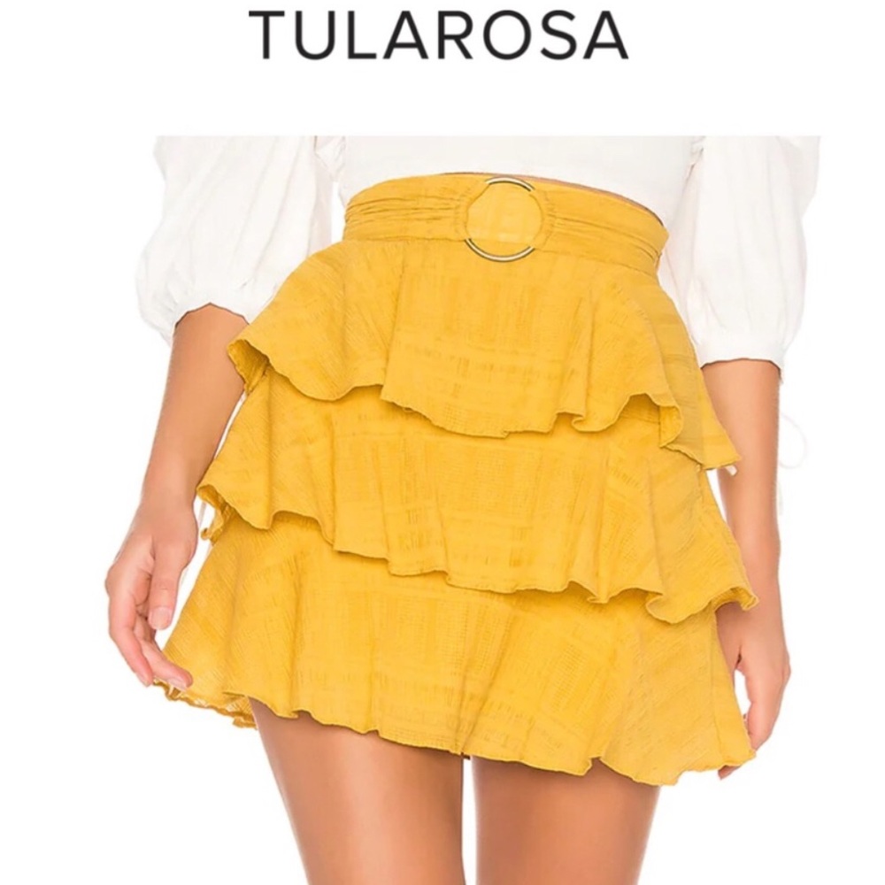 Tularosa ruffled mini skirt